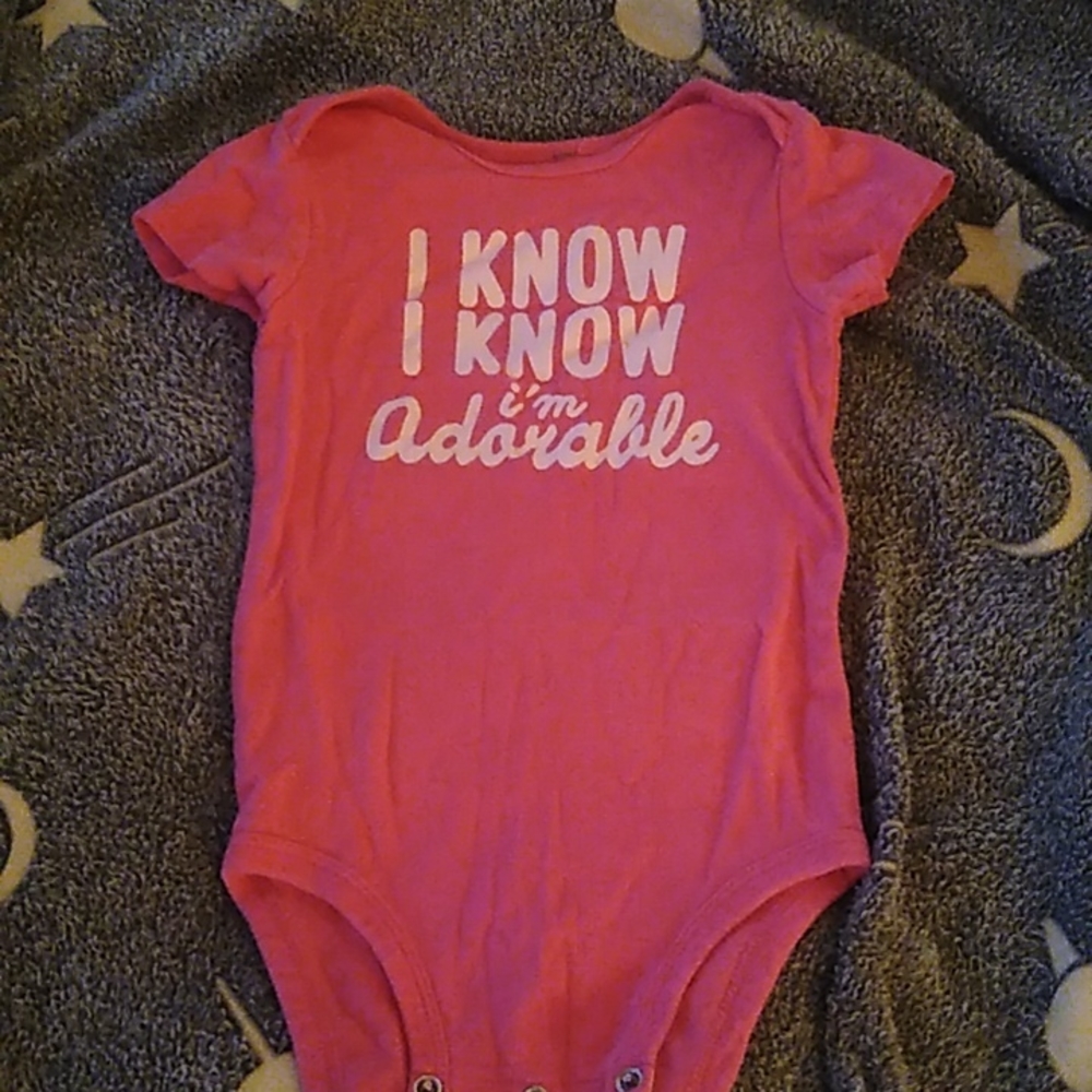 Okie dokie Baby Girl Onesie 18 Months